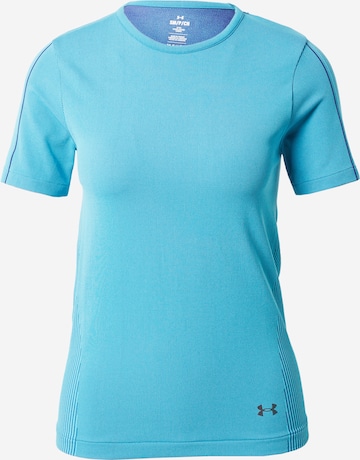 UNDER ARMOUR Sportshirt 'Rush' in Blau: predná strana