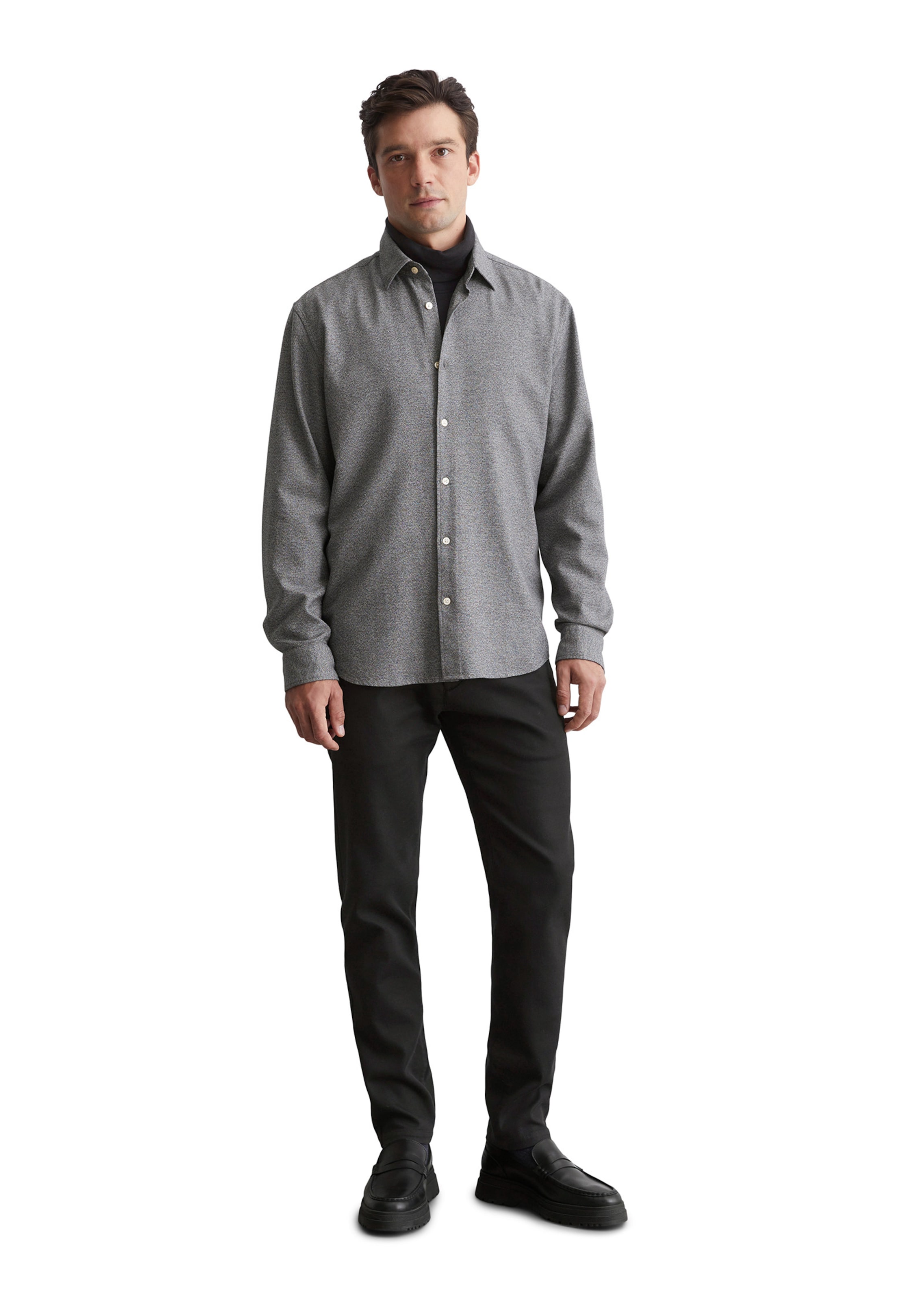 Marc O'Polo Regular fit Button Up Shirt in Grey