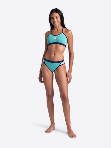 ARENA Bustier Športne bikini 'ICONS' | modra barva