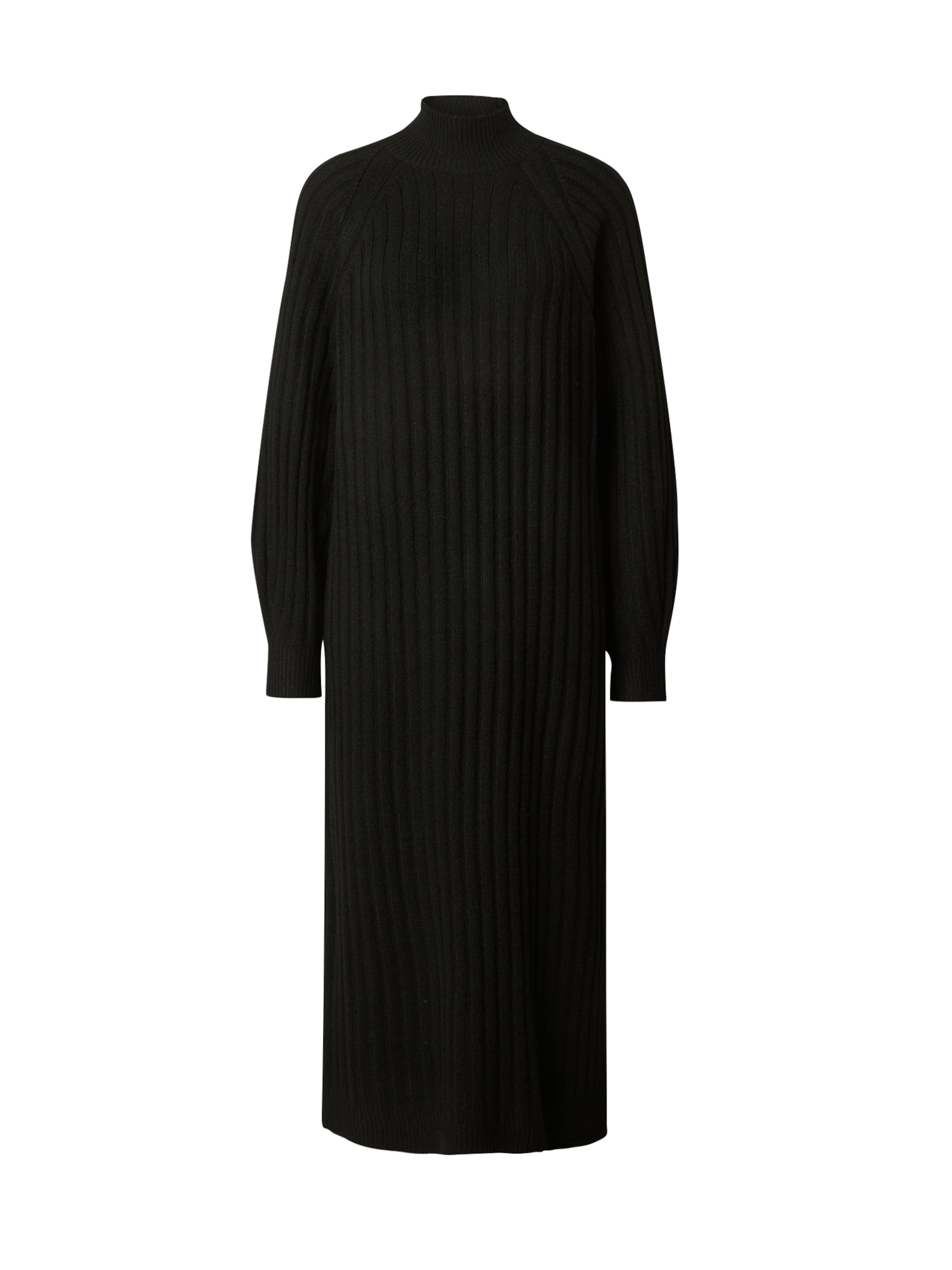 TOPSHOP Úpletové šaty – černá: přední strana