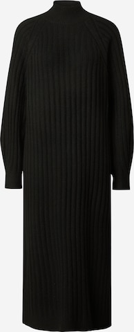 Robes en maille TOPSHOP en noir : devant