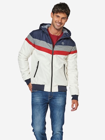 KOROSHI Between-season jacket in White: front