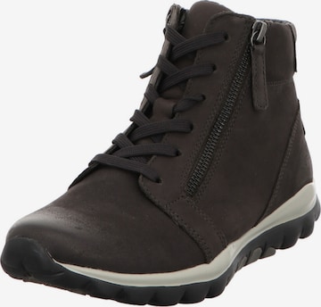 GABOR Schnürstiefelette in Grau: Vorderseite