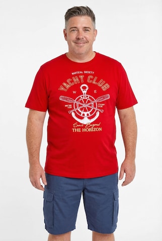 Men Plus T-Shirt in Rot