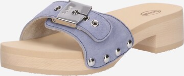 Scholl Iconic Muiltjes 'PESCURA JANE' in Blauw: voorkant