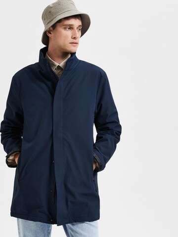 SELECTED HOMME Between-seasons coat 'Peel' in Blue