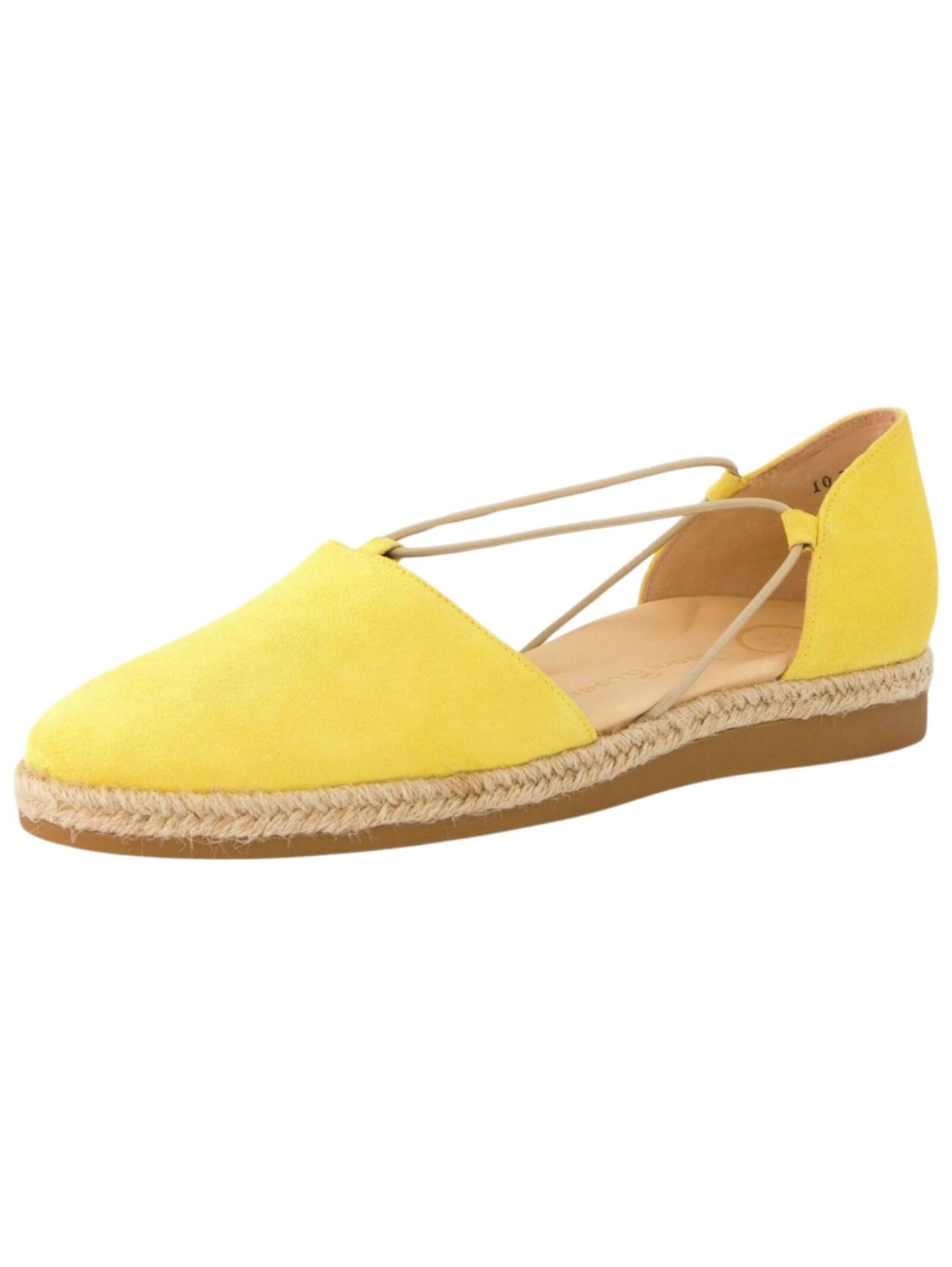 Paul Green Strap ballerina in Yellow: front