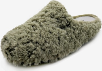 thies Mules 'thies 1856 ® Rec Fluffy Slipper' in Green: front
