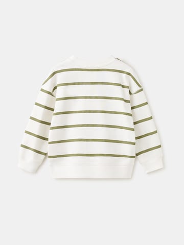 MANGO KIDS Sweatshirt 'EHAPPY' in Groen