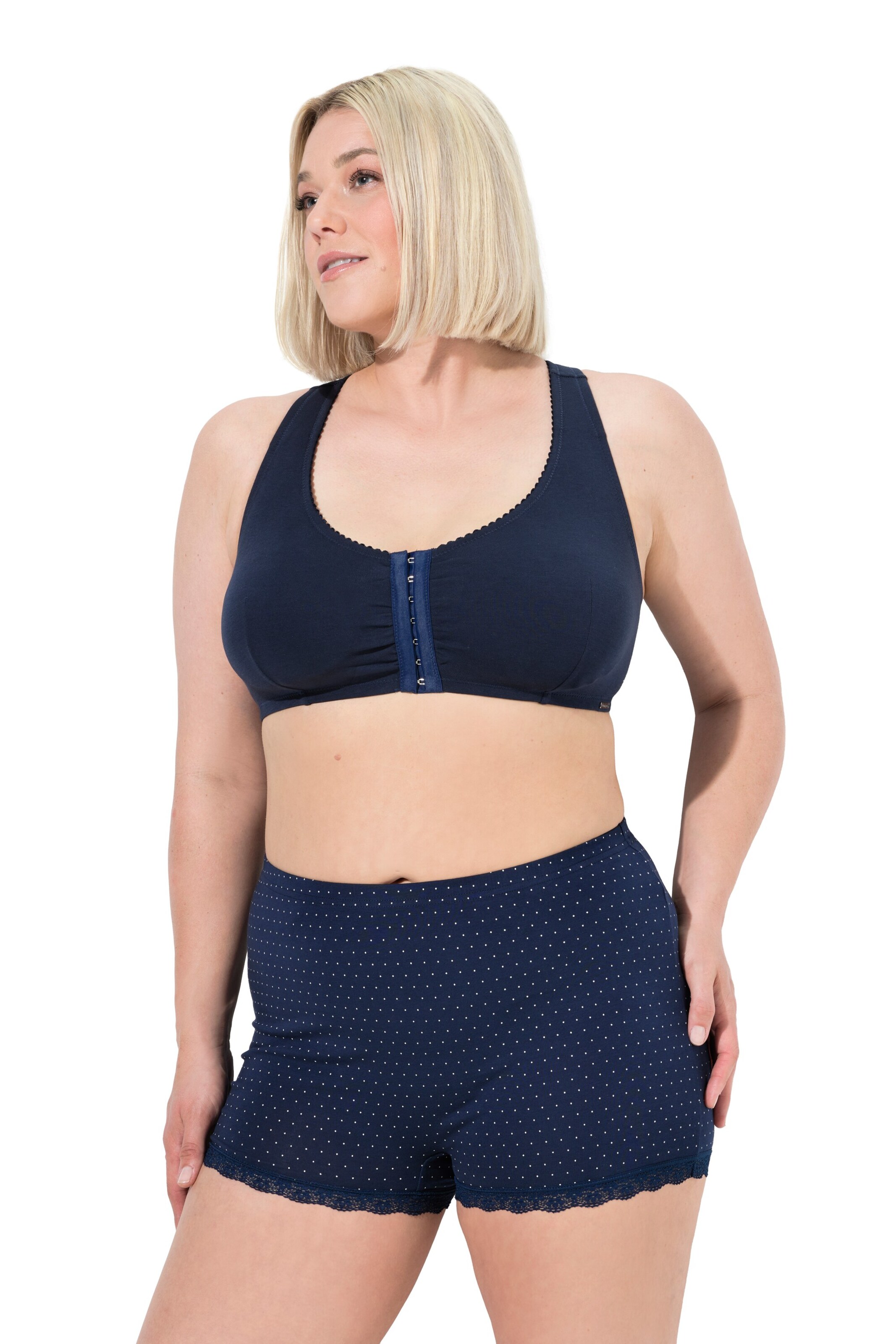 Ulla Popken Slip in Blauw: voorkant