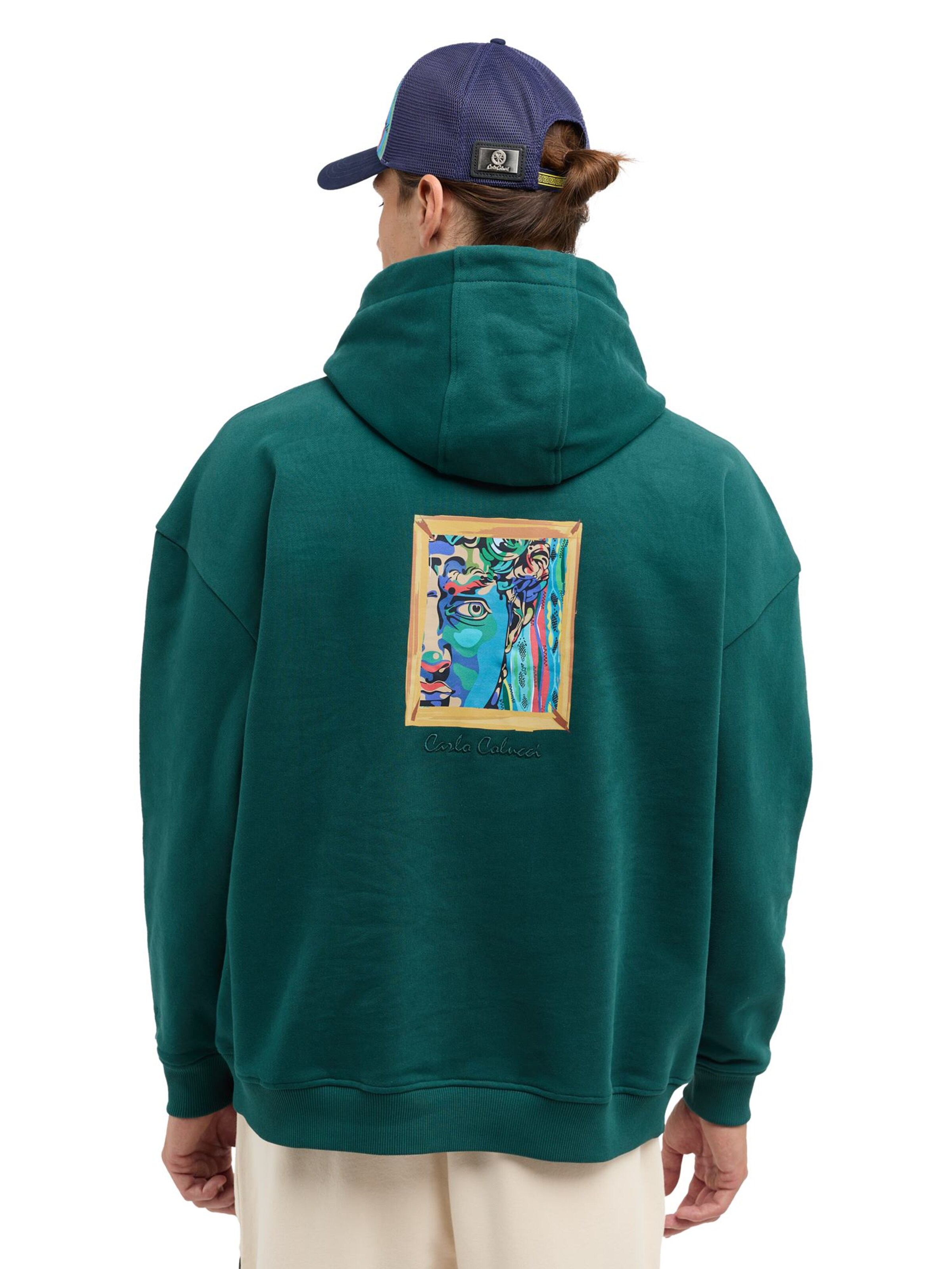 Carlo Colucci Sweatshirt 'De Val' in Green