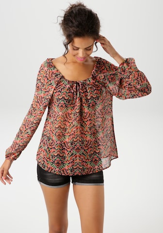 Aniston CASUAL Blouse in Mixed colors: front