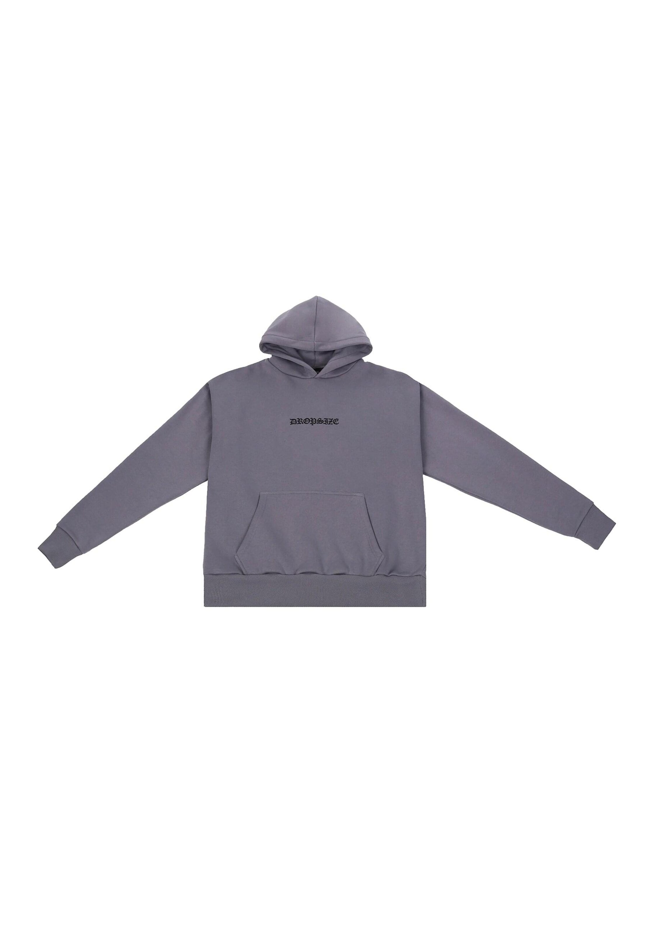 Sweat-shirt 'CRIME' Dropsize en gris : devant