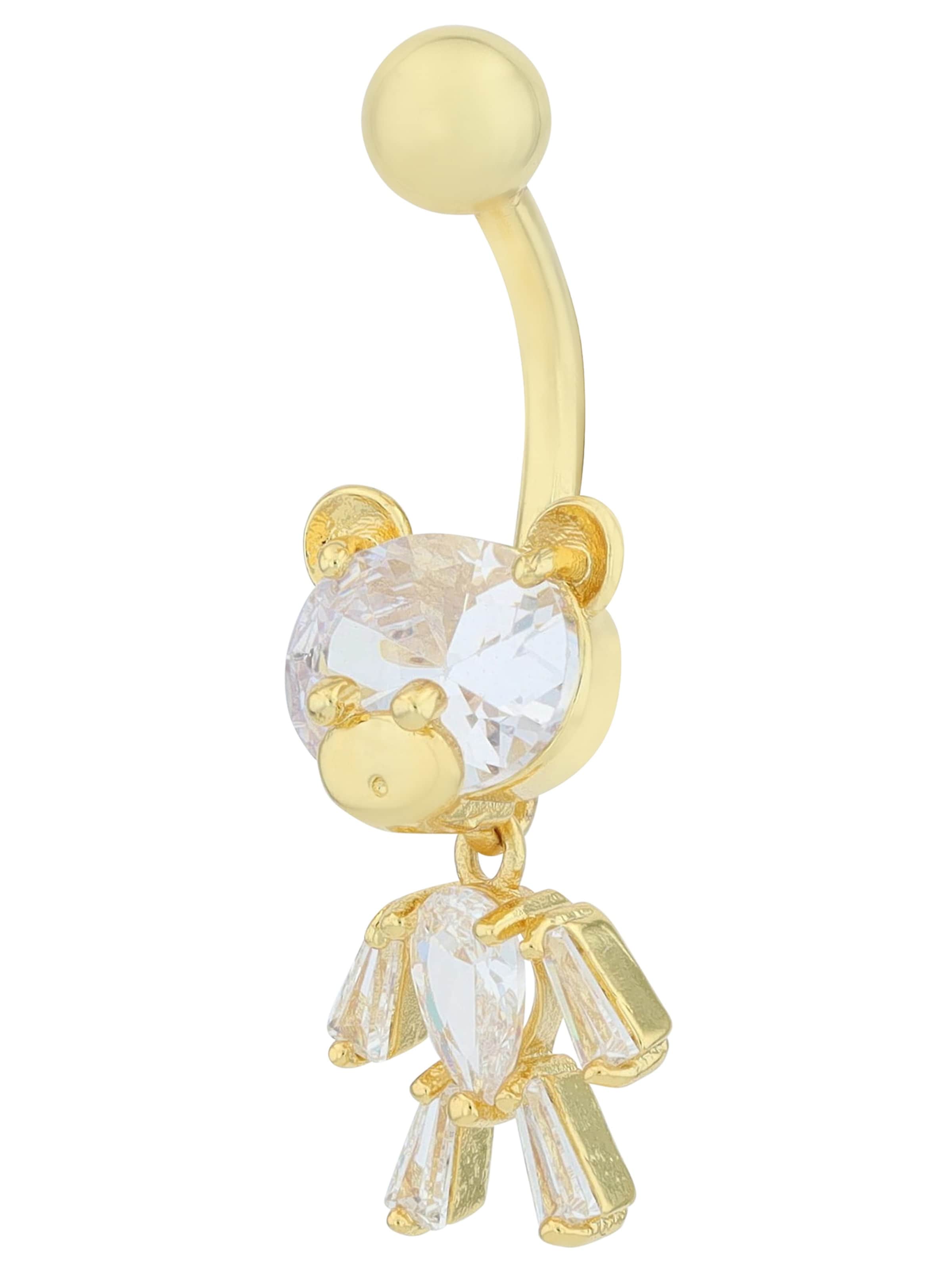Akzent Piercingschmuck 'Zirkonia'‌‌‌‌‌‌‌‌‌‌ in Gold