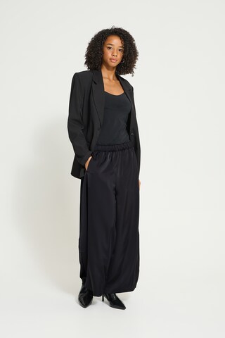 ICHI - Pierna ancha Pantalón 'IHHARTLEY' en negro