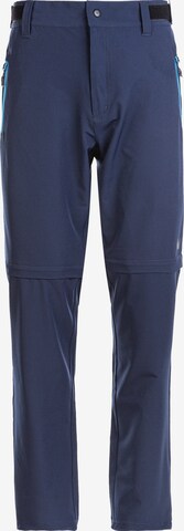 Whistler Regular Workout Pants 'SPENCER M' in Blue: front