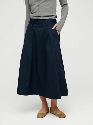 moshi moshi mind Skirt ' poem ' in Blau