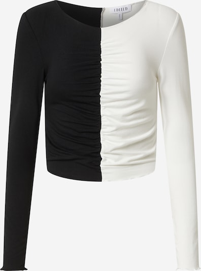 EDITED Shirt 'Karolina' in schwarz / weiß, Produktansicht