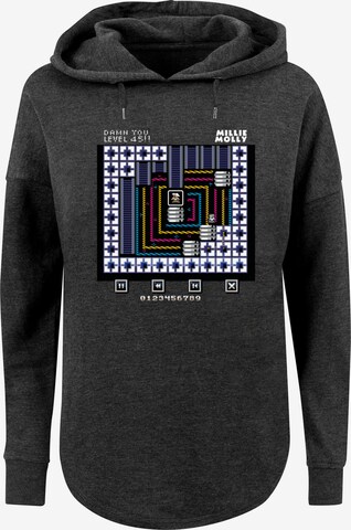 F4NT4STIC Sweatshirt 'Retro Gaming Level 45' in Grau: predná strana