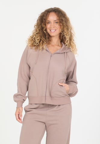 NOU Sweatjacke 'Nelle' in Rot: Vorderseite