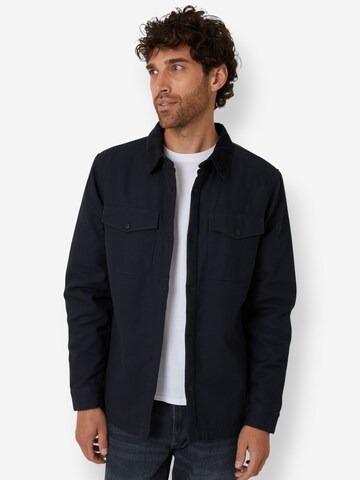 Threadbare Hemdjacke 'Cottage' in Schwarz: Vorderseite