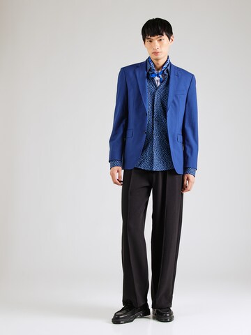 Coupe slim Chemise 'Roan' BOSS en bleu