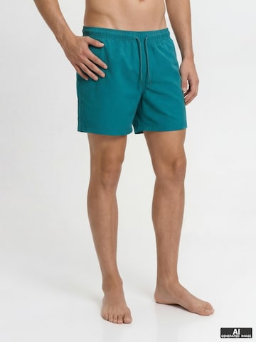 JACK & JONES Swimming shorts 'Jack & Jones Heren Zwemshort JPSTMAUI WAVE Logo Effen' in Green