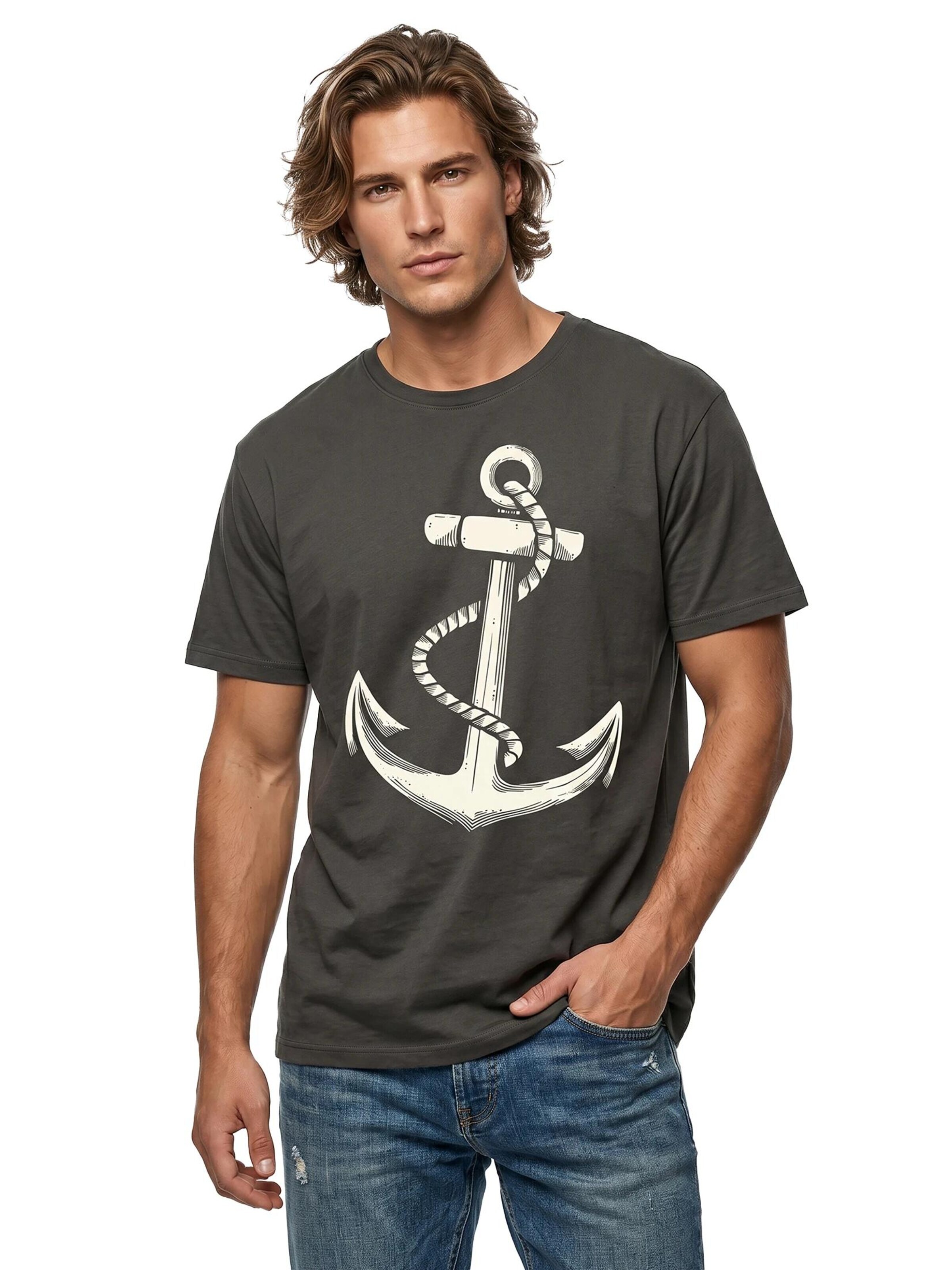 MAKAYA Shirt 'Anker' in Grey