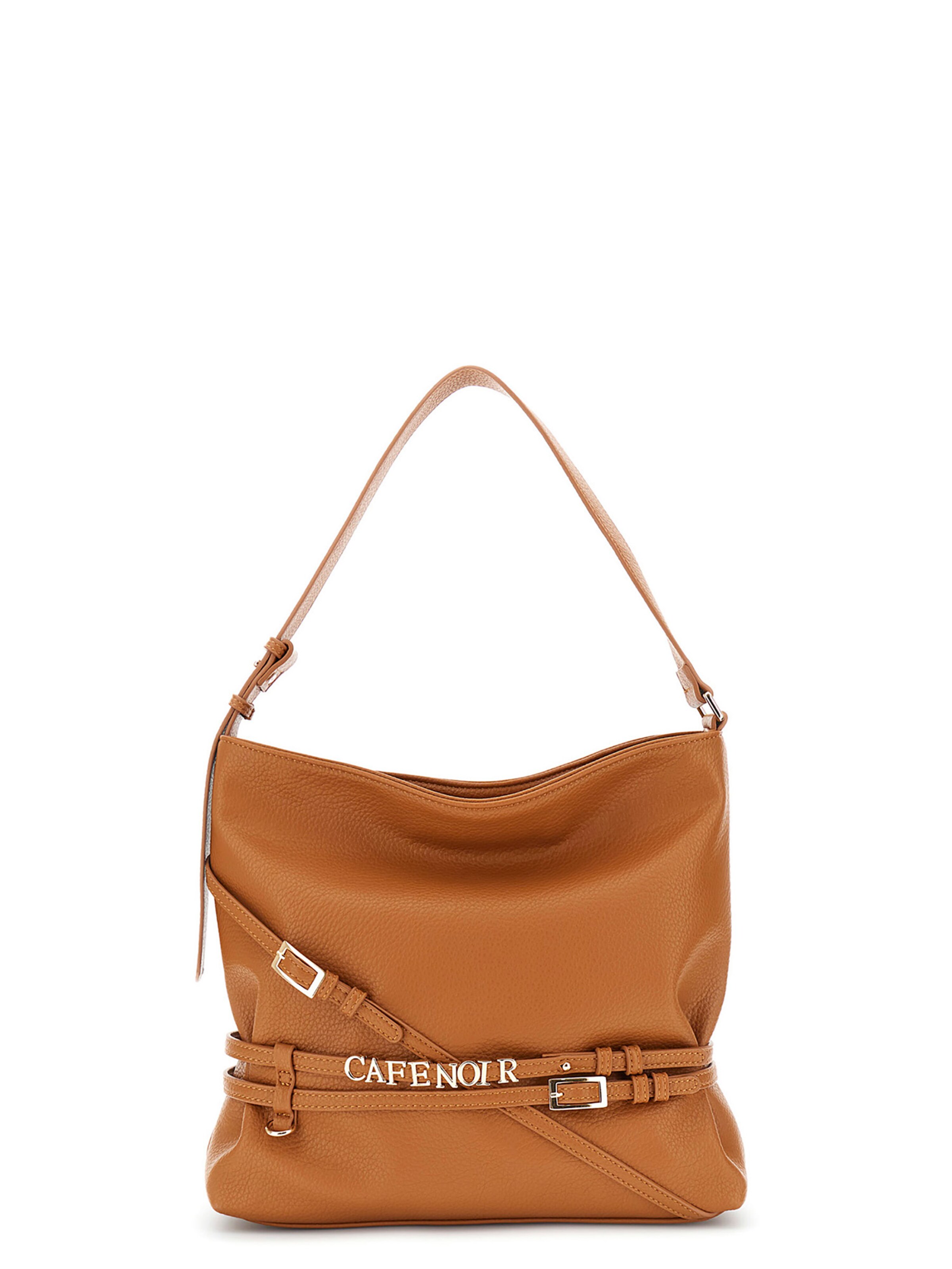 Borsa a sacco di CAFè NOIR in marrone: frontale