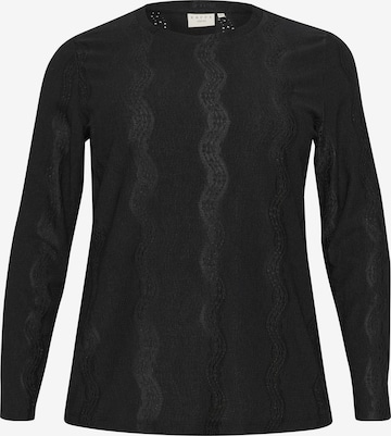 melns KAFFE CURVE Blūze 'Celina': no priekšpuses