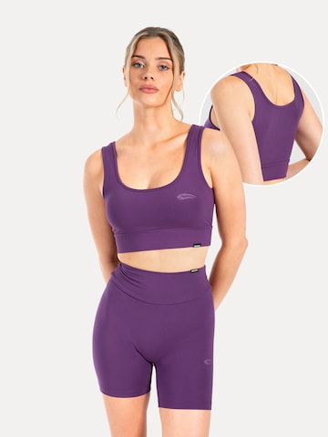 Haut de sport Smilodox en violet : devant