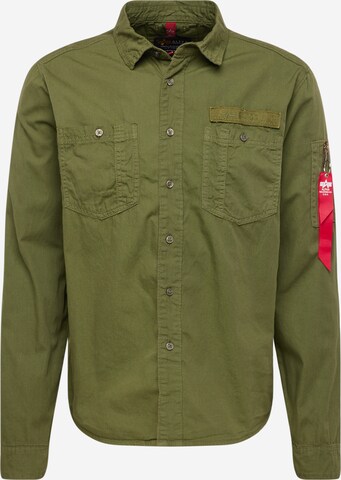 ALPHA INDUSTRIES - Chaqueta de entretiempo 'Air Force EMB' en verde: frente