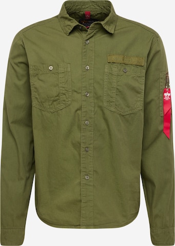 ALPHA INDUSTRIES Демисезонная куртка 'Air Force EMB' в Зеленый: спереди