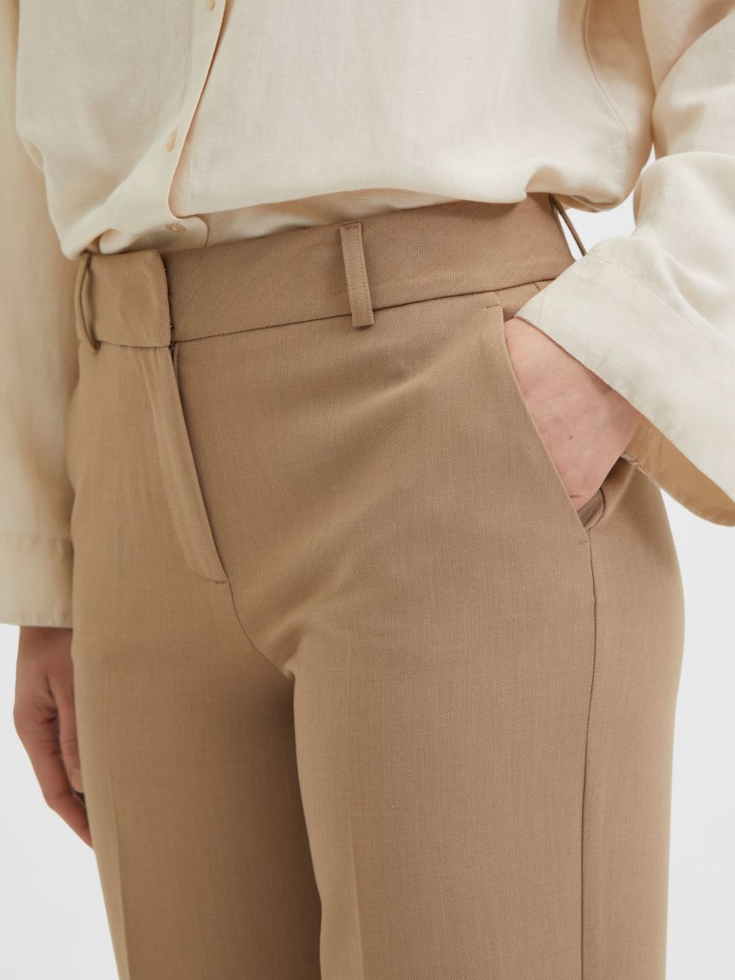 Frauen Große Größen SELECTED FEMME Hose in Braun - XR96148 Frauen Große Größen SELECTED FEMME Hose in Braun - XR96148
