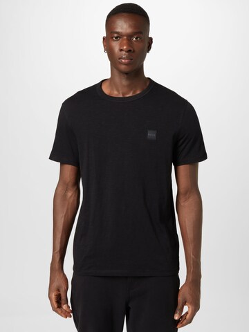 BOSS Orange Shirt 'Tegood' in Black: front