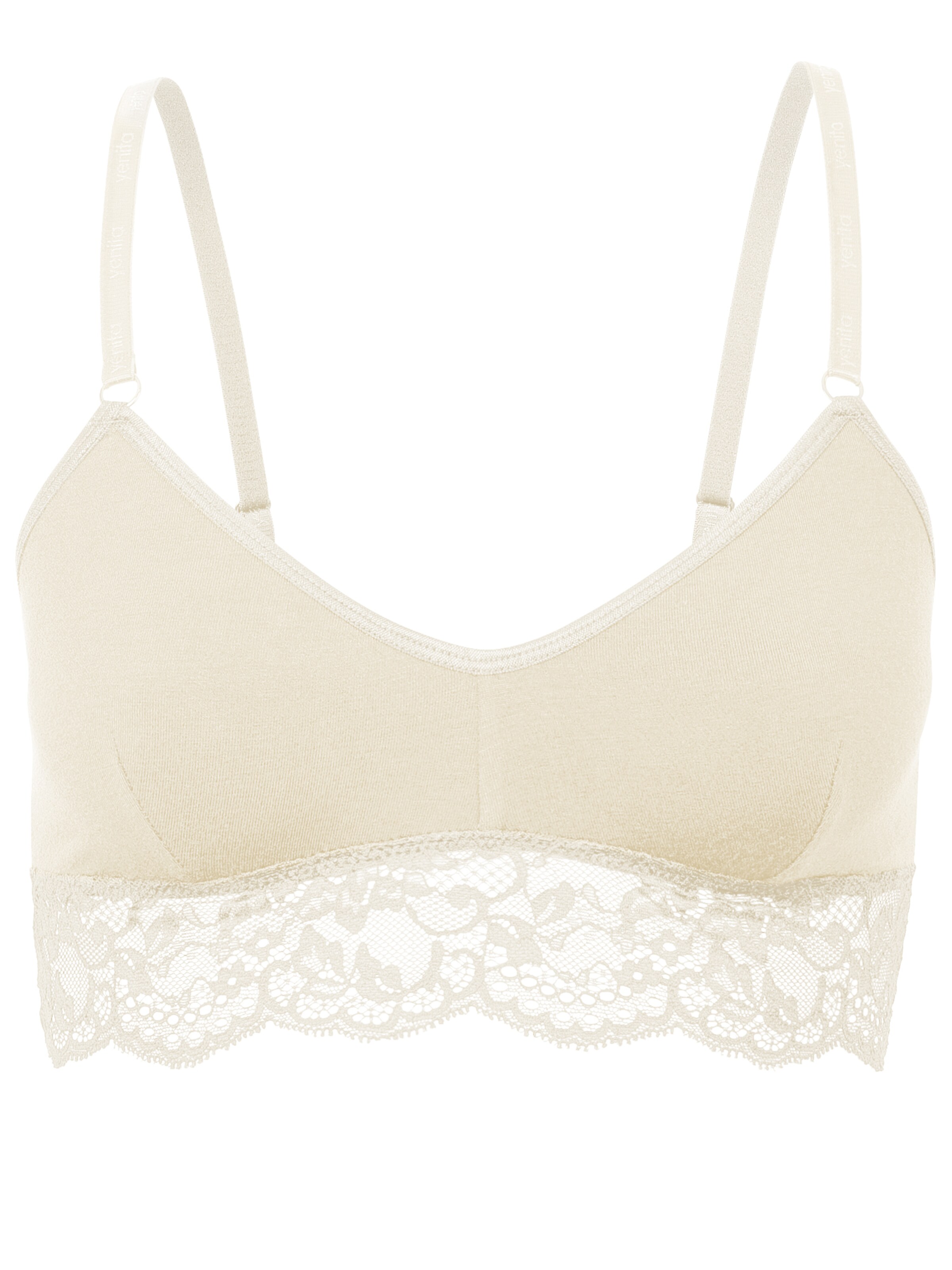 Bustino Reggiseno di Yenita in bianco: frontale