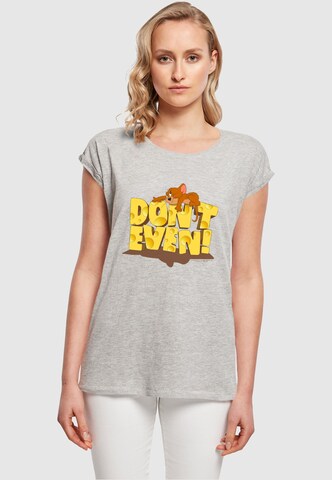 T-shirt 'Tom And Jerry - Don't Even' ABSOLUTE CULT en gris : devant