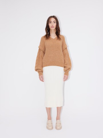 LeGer by Lena Gercke Sweater 'Viviana' in Beige