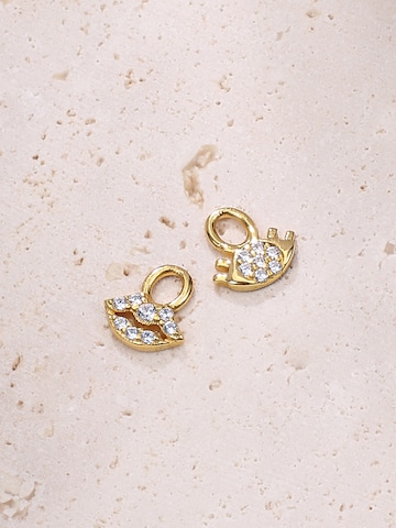 Boucles d'oreilles 'Eyes and Lips' Hey Happiness en or