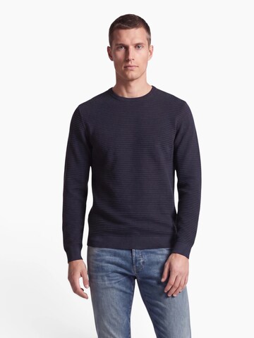 JACK & JONES Pulóver 'JJEBRODY' - kék: elől