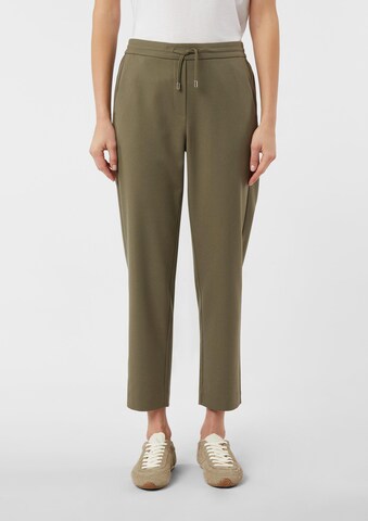 COMMA Regular Broek in Groen: voorkant