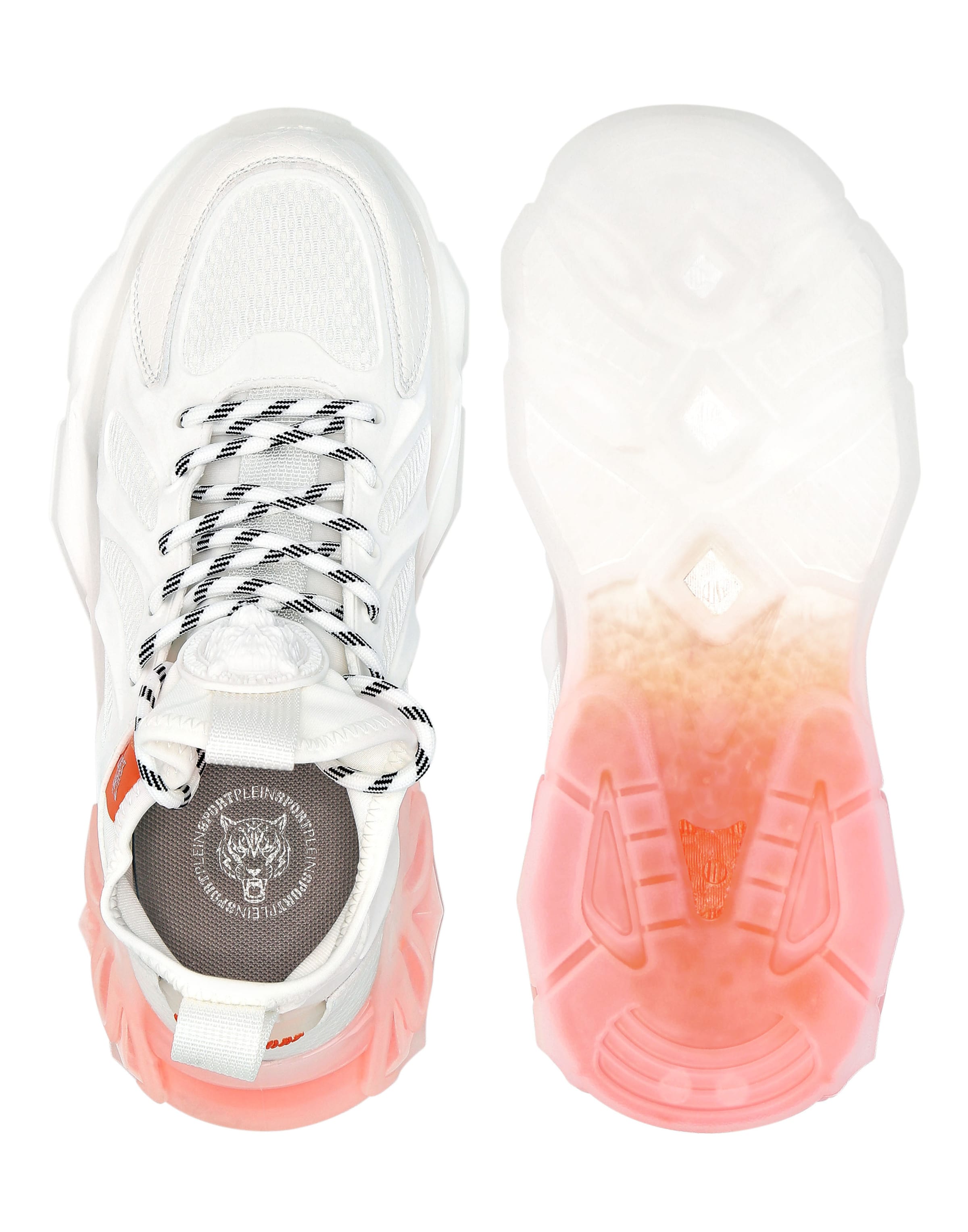 Sneaker bassa 'The Bubble Gen.x.02 Tiger' di Plein Sport in bianco
