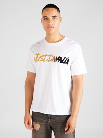 Just Cavalli T-Shirt in Weiß: Vorderseite