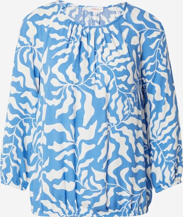 s.Oliver Blouse in Blauw: voorkant