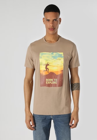T-Shirt Colin's en gris : devant