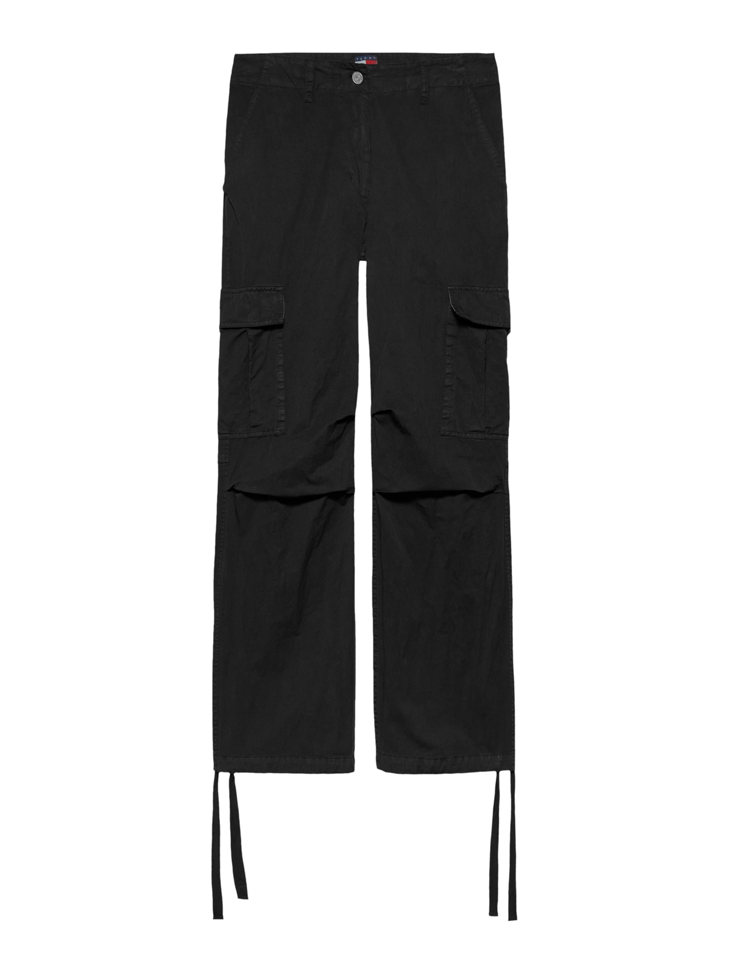 Tommy Jeans Lużny krój Bojówki w kolorze czarny: przód