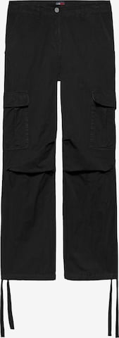 Tommy Jeans Loose fit Cargo trousers in Black: front