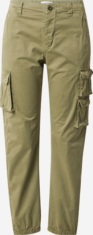 REPLAY - Tapered Pantalón cargo en verde: frente