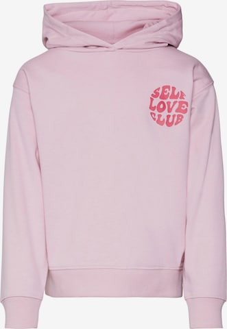 Sweat-shirt 'OCTAVIADREAMS' Vero Moda Girl en rose : devant