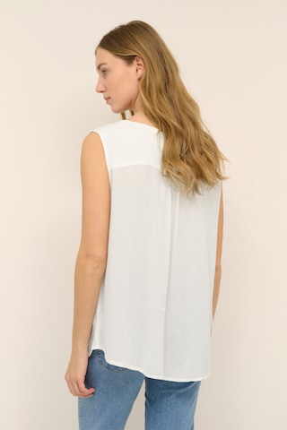 Kaffe Top 'Amber' in White